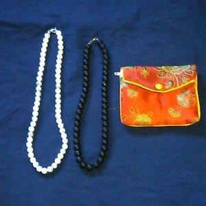 3 $10 items for $25 Howelite & Onyx Bead Necklaces